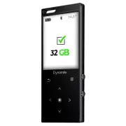 SAMVIX Dynamite Kosher MP3 Player 32GB With Bluetooth Touch Voice Recorder Black