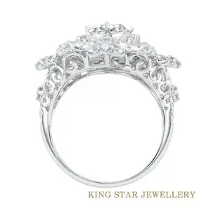 【King Star】風華絕代一克拉鑽石18K金戒指(D頂級顏色)｜指定卡滿5千回饋10%