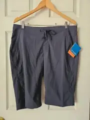 NWT COLUMBIA WOMEN'S ANYTIME OUTDOOR LONG STRETCH SHORTS, SIZE 14 Inseam 13 $70