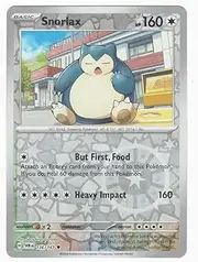 Pokémon – Snorlax 136/167 – Twilight Masquerade – Reverse Foil Trading Card – Rev Holo