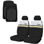 Caterpillar Canvas Seat Cover & Rubber Floor Mat Set
