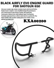 "BLACK AIRFLY EVO ENGINE GUARD" FIT FOR ROYAL ENFIELD SHOTGUN 650