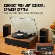 Bluetooth Vinyl Record Player, 3-Speed Turntable with 10W Speakers