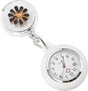 [VALICLUD] Pocket Watch Nursing Clip Watches Watch Nurses Vintage Women Watch Nurse Watch Brooch Nurse Hanging Watch Nurses Watch Ladies Nurse Fob Watch White Alloy