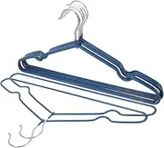 Hohopeti 10pcs Hangers Compact Non Slip Hangers for Clothes Coated Space Saving Design for Dress and Pants