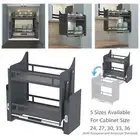 2-Tier Pull Down Shelf Kitchen Wall Upper Cabinet Storage Organizer Spice Rack