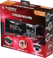 SUBSONIC Raiden - Accessory Pack for Streaming Gamers and Youtubers, Full HD Video Capture Box, Microphone, HD Camera - PS4, PS5, Xbox Series X: Xbox One, Switch, PC (Windows 8)