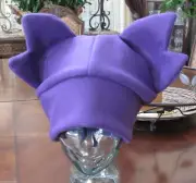 Pokemon Sableye Fleece Purple Ear Hat in 6 sizes XXS - XXL