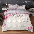 Leaf Stem Triangle 3D Printing Duvet Quilt Doona Covers Pillow Case Bedding Sets