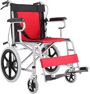 Wheelchair,Lightweight Folding Wheelchair Driving Adult Supplies,Thick Steel Tube Wheelchair Flat Lay Elderly Wheelchair Disabled Walking Trolley,Portable