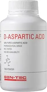 Gen-Tec Nutrition D-Aspartic Acid Powder, 100 Grams