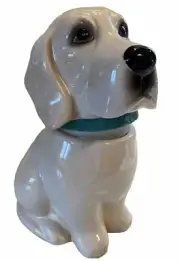 Pioneer Woman Dog Cookie Jar Labrador Retriever Lucy White Lab 11.5"