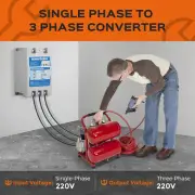 2HP Single 1 Phase to 3 Phase Converter Digital Phase Shifter 220V-240V