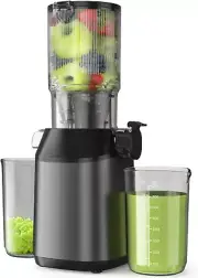 Cold Press Juicer, JoyBear Slow Masticating Machines with 5.3" Extra Grey