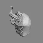 Corrupted Knight v2 custom head for Mythic Legions & other action figures