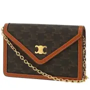 Celine Triomphe wallet on chain