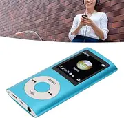 SustVita MP3 Music Player with Earphones, Portable Digital MP3 Player, Classic 1.8 Inch LCD Screen, 64G Support, 8h Playback Time (Blue)