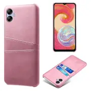 For Samsung Galaxy A04e 4G/M04 4G/F04 4G Smartphone Cover Dual Card Slots PC+PU Leather Phone Case