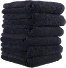 10 Black 135G Salon Towel 100% Cotton Hand Towels Barber Beauty Gym Hotel SPA 3