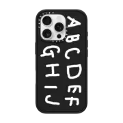 iPhone 16 Pro Impact Case INAP ALPHABET WHITE