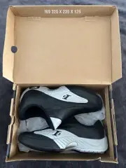 NIB Rare Vintage Reebok Answer IV Slip On Shoes Black/Silver - 11 -New In Box