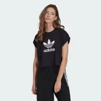 在飛比找PChome24h購物優惠-【ADIDAS】SHORT TEE 短袖上衣 短版上衣 女 