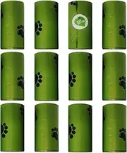 Certified EPI Compostable Dog Poo Bags, USDA 38% Biodegradable Un-Scented Pet Waste Bags 22×33cm, GLAD Thick Pet Poop Bags (180pcs Poo Bags)