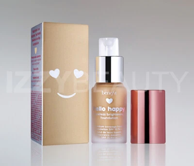 Benefit Hello Happy Flawless Brightening Foundation Travel Size - Pick Color