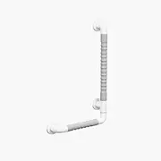 L Shower Grab Bar, Mobility Assist Grab Bar, Wall Mounted Balance Support Bar for Bathtub, Shower Stall(Gray)