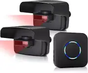 Driveway Alarm System Wireless Motion Home Security Outdoor1 Receiver 2 Sensors