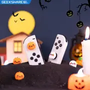 GeekShare Thumb Grips for Nintendo Switch/OLED/Lite Pumpkin kid 4PCS Halloween