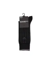 Emporio Armani Underwear tretch Cotton Pintripe ock Men Black Socks