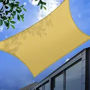 Mountview Sun Shade Sail Cloth Canopy Outdoor Awning Cover Rectangle Sand 5mx3M