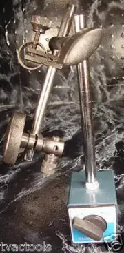 MAGNETIC BASE 132lb Dial Indicator Holder On / Off Switch Angle Arm mic caliper