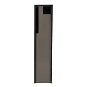 Northcote Pottery Swift Grey Pillar Letterbox with Mail/Newspaper Slot