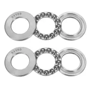 4 Set 51103 Thrust Ball Bearings 17mm x 30mm x 9mm, Chrome Steel (ABEC3)