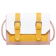 2 Pcs Fashion Crossbody Bags For Women Lady Shoulders Small Handbag Cover Pu Letter Purse Mobile Messenger Bag