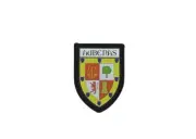 Patch printed embroidery travel souvenir shield crest city france flag aubenas