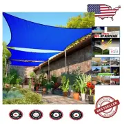 Versatile Blue 12' x 18' Rectangle Shade Sail - Perfect for Patios & Pool Areas