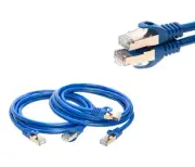 Cat7 S/FTP Ethernet Network Cable High Speed LAN Patch Cord Blue 6ft-20ft LOT