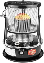 [XFAK] Kerosene Stove Heater with Stove Bag Portable Stainless Steel Oil Heater Lightweight 4.5L Non Electric Kerosene Heaters Glass Burner for Camping (Size : Kerosene Stove)