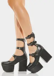 [Lamoda] Black Nobody Special Platform Ankle Boots