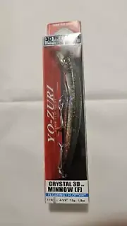 Yo-Zuri Fishing Lure F1146SBR Crystal 3D Minnow 4 3/8" 1/2 oz Silver Bronze