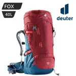 DEUTER FOX 拔熱透氣背包【紅-藍】3611221 / 40+4L