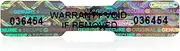 360pcs Tamper Proof Hologram Stickers Bone Shape Genuine Warranty Void Seal High Security Labels Tamper evident Seal（2x0.4 inch）