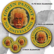 No Snivelling say Albert Einstein Reproduction Aluminum Circle Sign