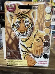 PaintWorks by Dimensions- TIGER CUB -Kit Ages 8+ (2009) New! 91420
