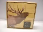 Demdaco Elk Head Tic Tac Toe Wooden Board Travel Game Camping RVing Cabin Lake