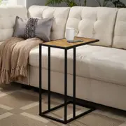 Shine Openstyle Side Table English Oak with Black Frame
