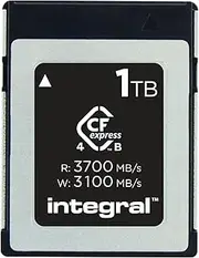 Studio Grade CFexpress 4.0 Type B 1TB Memory Card - 3700MB/s Read, 3100MB/s Write, 1600MB/s Continuous Write - for Advanced Film Cameras and DSLR Cameras